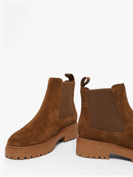 Chelsea Boots En Cuir Mam'zelle Marron women CSGOZ42 vue secondaire 2
