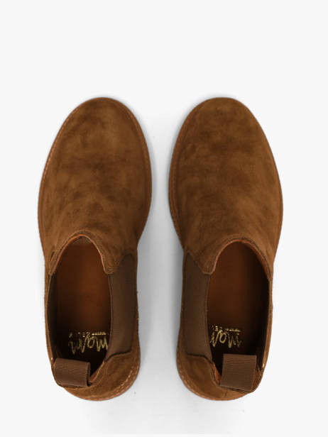 Chelsea Boots En Cuir Mam'zelle Marron women CSGOZ42 vue secondaire 3