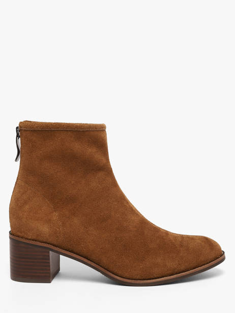 Bottines à Talon En Cuir Mam'zelle Marron women CSIUY53