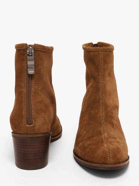 Bottines à Talon En Cuir Mam'zelle Marron women CSIUY53 vue secondaire 2