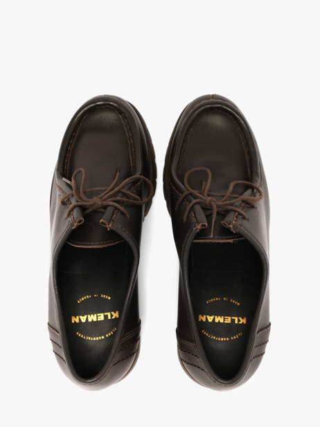 Chaussures Derbies En Cuir Kleman Marron women ZA72107 vue secondaire 3