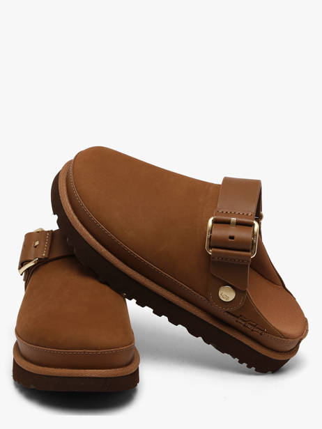 Mules Avec Brides En Cuir Ugg Marron women 1169590 vue secondaire 1
