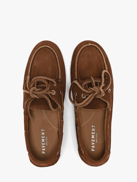 Chaussures Bateau En Cuir Pavement Marron women 24128347 vue secondaire 2