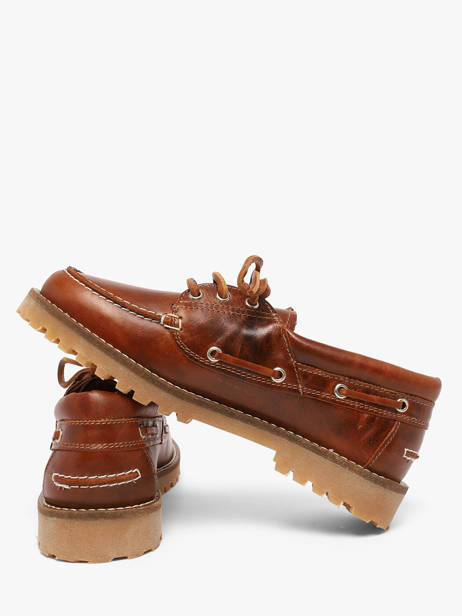 Chaussures Bateau En Cuir Pavement Marron women 24324052 vue secondaire 1