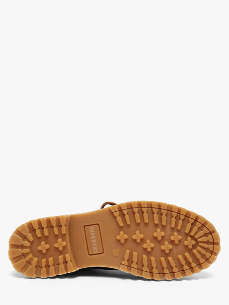 Chaussures Bateau En Cuir Pavement Marron women 24324052 vue secondaire 3