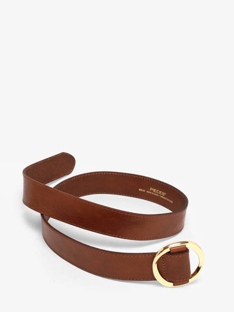 Ceinture Femme Amiva Cuir Pieces Marron amiva 17166641 vue secondaire 2