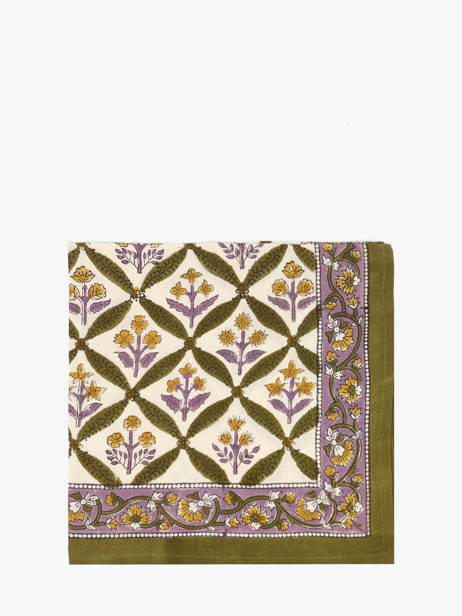 Petit Foulard Zénon 50x50 Byzantine Vert foulard ZEN vue secondaire 1