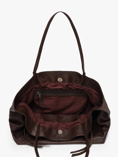 Shoulder Bag Leather Leather Biba Brown leather BUY1L other view 2