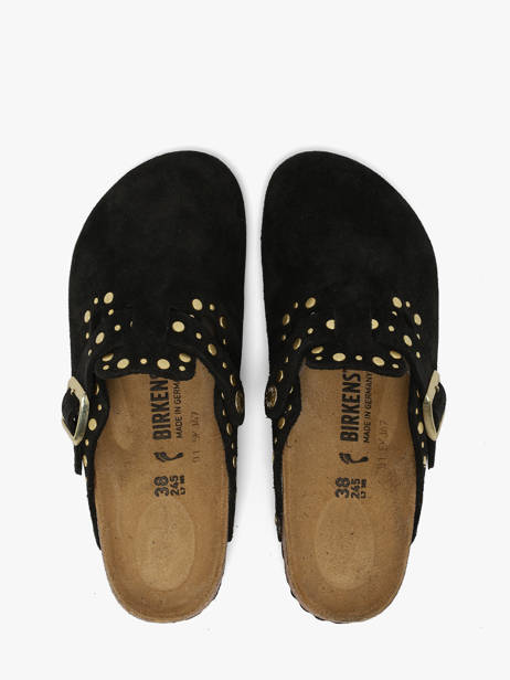 Slippers In Leather Birkenstock Black women 1030491 other view 3