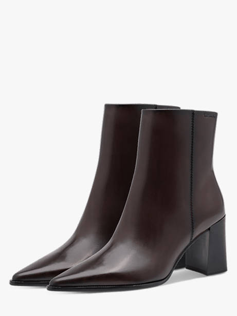 Heeled Boots In Leather Tamaris Brown women 47 other view 2