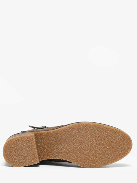 Bottines à Talon En Cuir Dorking Beige women CA vue secondaire 4