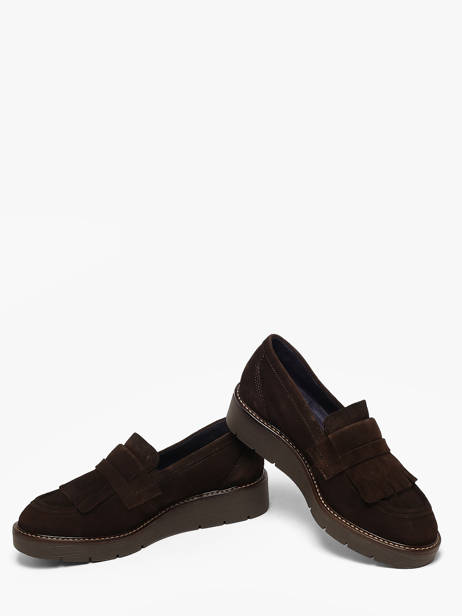 Platform Moccasins In Leather Dorking Brown women CA other view 2