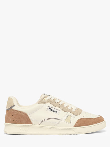 Sneakers In Leather Faguo Beige men 25CG3208