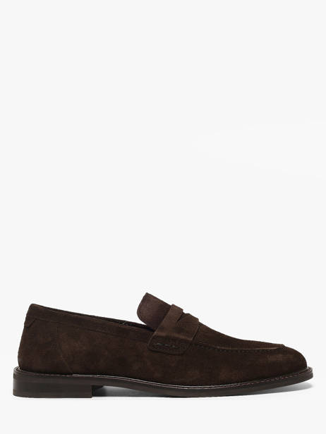 Moccasins In Leather Gant Brown men 33673384