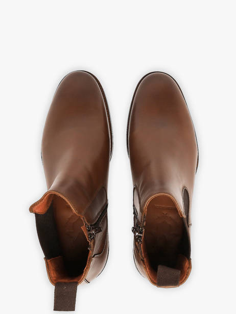Chelsea Boots In Leather Kost Brown men B0146A other view 3