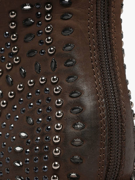 Bottines En Cuir Metisse Marron women MA1024 vue secondaire 2