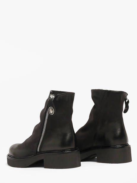 Bottines En Cuir Metisse Noir women NU2547 vue secondaire 2