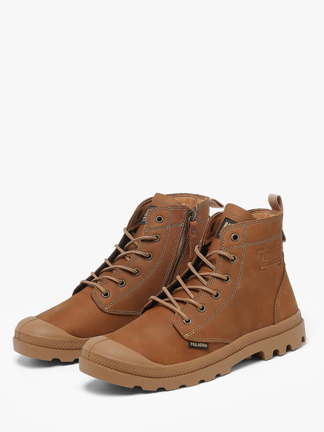 Boots In Leather Palladium Brown men 79502257 other view 1