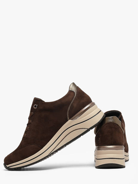 Sneakers Semelle Compensée En Cuir Remonte Marron women 25 vue secondaire 2