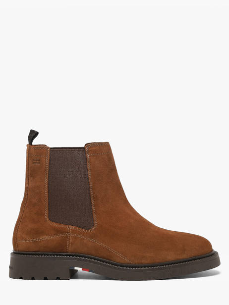 Chelsea Boots In Leather Tommy hilfiger Brown men 5952GVQ