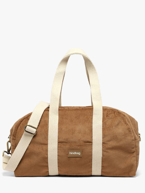 Sac Porté épaule Charlie Velours Côtelé Hindbag Marron velours V