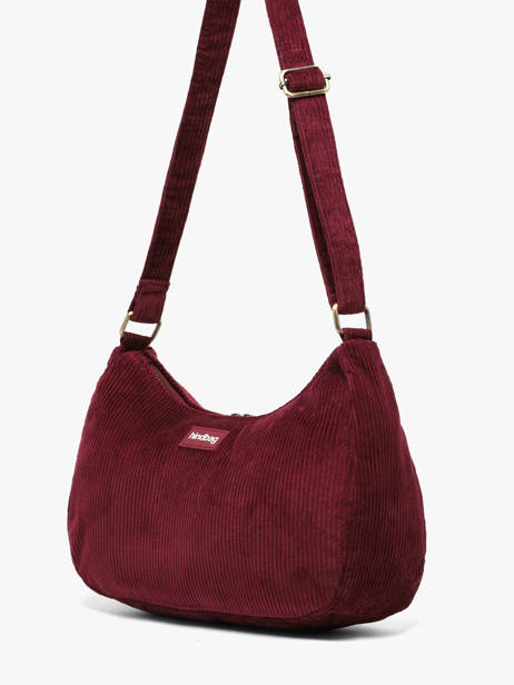 Velvet Rosa Crossbody Bag Hindbag Red velours V other view 1