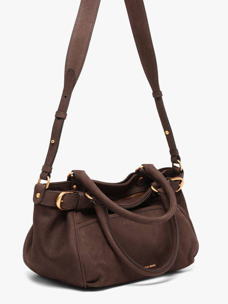 Small Lune Satchel Nubuck Leather Vanessa bruno Brown lune 3V40920 other view 1