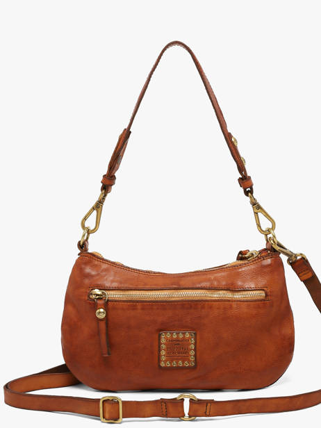 Shoulder Bag Kura Leather Campomaggi Brown kura 42760ND other view 5