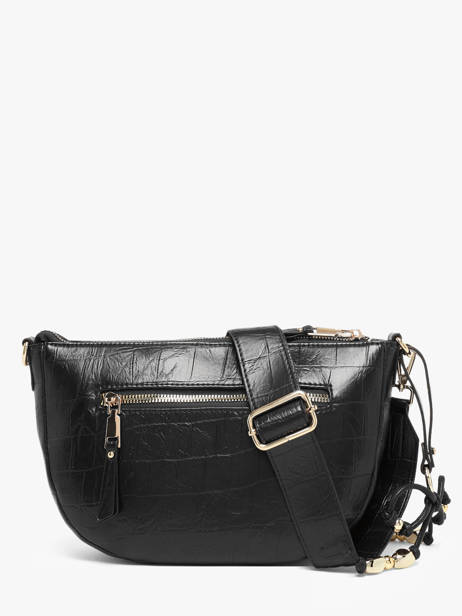 Crossbody Bag Lauren With Croc Effect Laurent david Black ld bags 709 other view 3