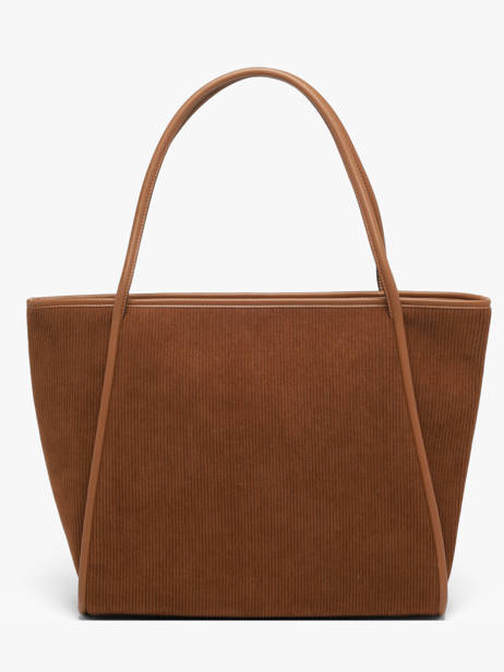 Sac Shopping Verona Velours Côtelé Laurent david Marron ld bags 111 vue secondaire 3