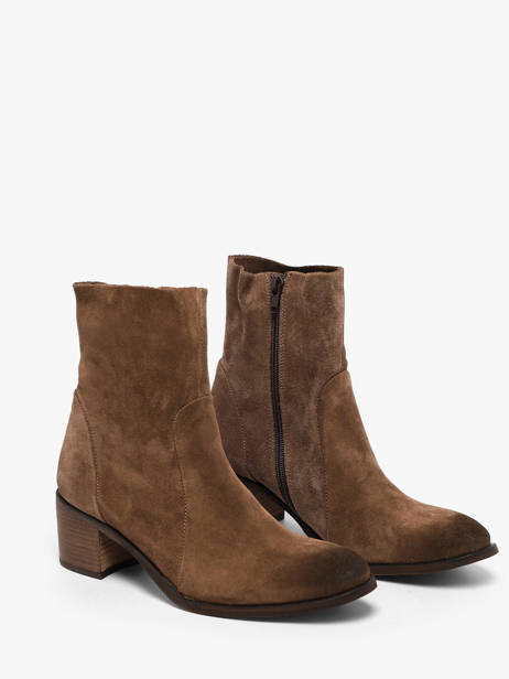 Heeled Boots In Leather Aliwell Brown women A225016 other view 1