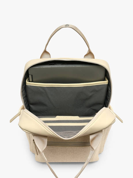 1 Compartment Backpack Bergen Small Ibiza Kapten and son Beige ibiza IB other view 1