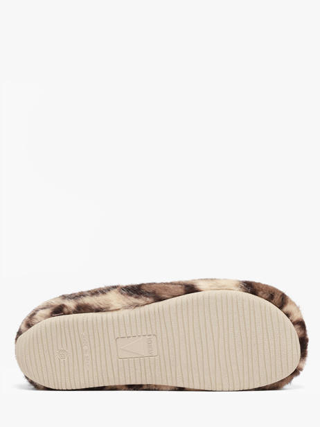 Slippers Verbenas Beige women 60501126 other view 4