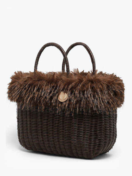 Handbag Doudou Le voyage en panier Brown doudou L other view 1
