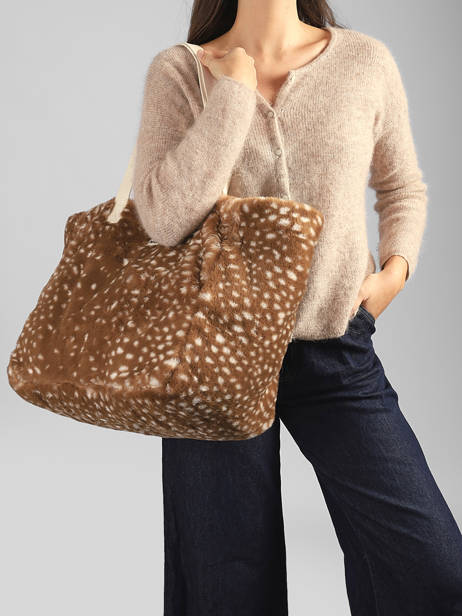Sac Porté épaule Claude Faon Hindbag Marron faon FN vue secondaire 1