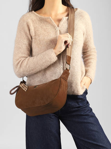 Sac Bandoulière City Polyurethane Le voyage en panier Beige city AHP332 vue secondaire 1