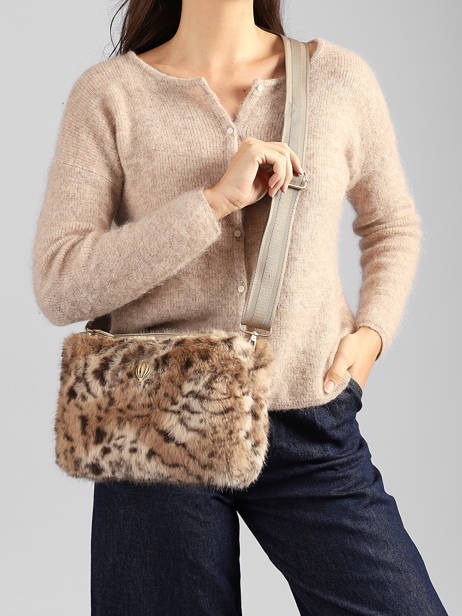 Sac Bandoulière Doudou Le voyage en panier Beige doudou AHP314 vue secondaire 1