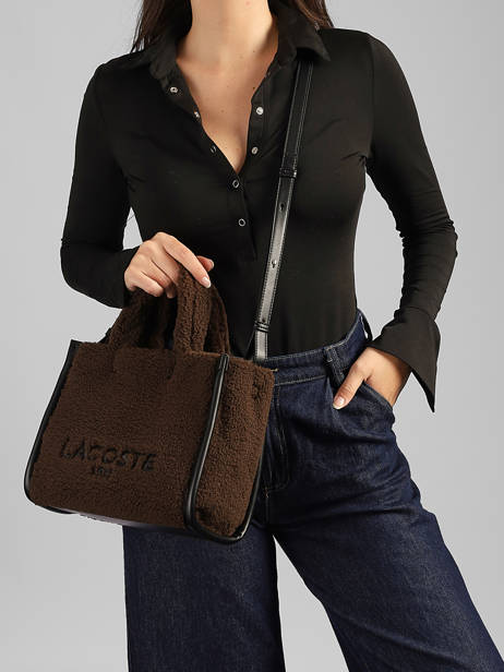 Sac Porté Main Heritage Lacoste Marron heritage NF5116HX vue secondaire 1