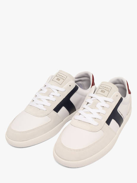 Sneakers In Leather Tommy hilfiger White men 6068YBS other view 1