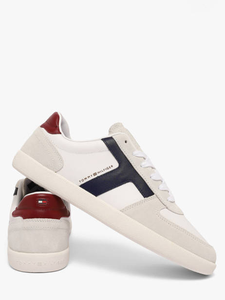 Sneakers In Leather Tommy hilfiger White men 6068YBS other view 2