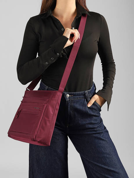 Sac Bandoulière Orva Gerecycleerd Polyester Hedgren Rouge inner city upgrade HIC370 vue secondaire 1