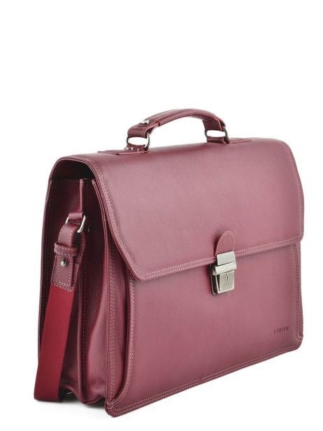 Briefcase 2 Compartments Etrier Red flandres 22148 other view 3