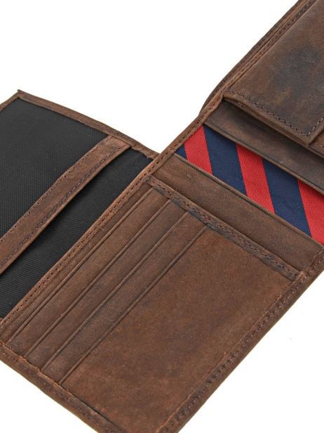 Wallet Leather Tommy hilfiger Brown johnson AM00660 other view 1