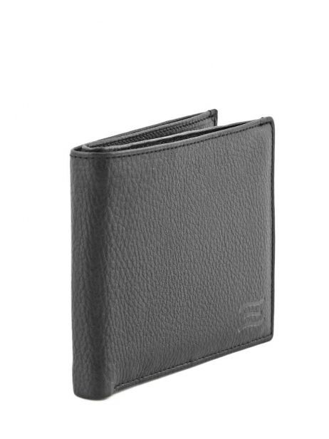 Portefeuille Cuir Crinkles Noir caviar 14023 vue secondaire 1