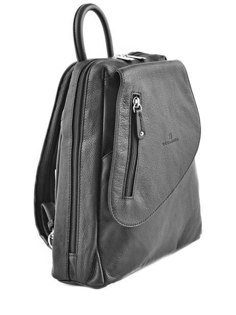 Sac à Dos Cuir Hexagona Noir confort 464783 vue secondaire 3