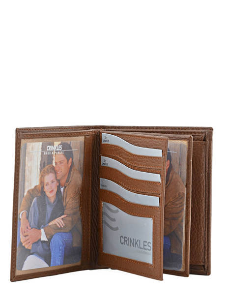 Wallet Leather Crinkles Brown caviar 14089 other view 3