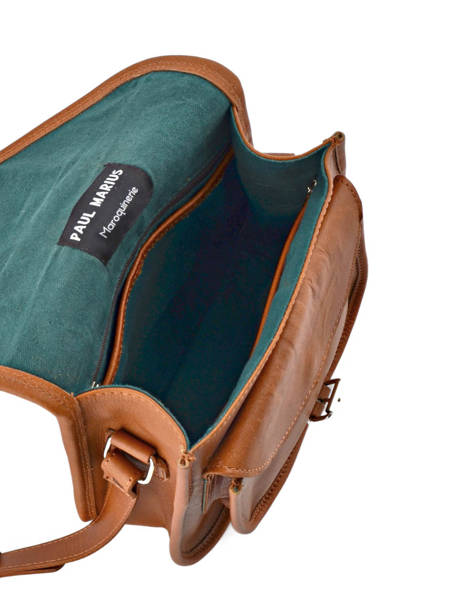 Crossbody Bag Vintage Leather Paul marius Brown vintage BESACE other view 4