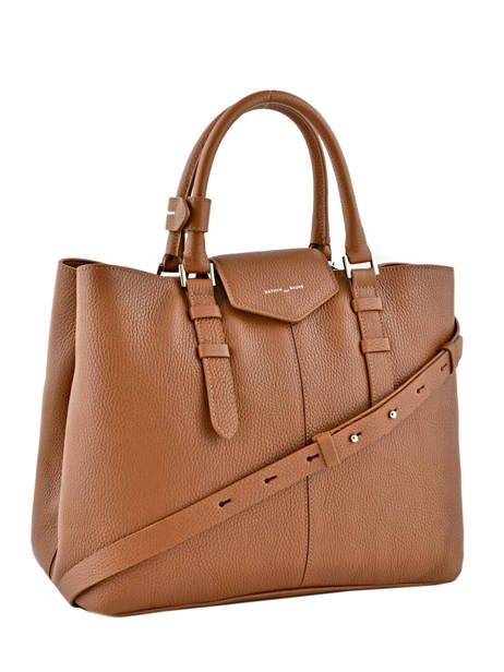 Shopping Bag Les Marquises Leather Nathan baume Brown les marquises N1720104 other view 3