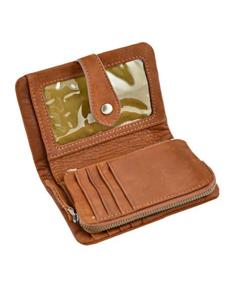 Wallet Leather Nat et nin Brown vintage JOYCE other view 3