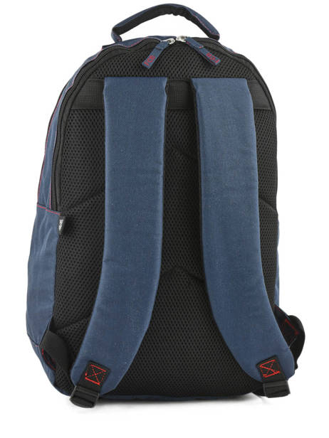 Backpack 2 Compartments Fc barcelone Blue blason 183F204D other view 2